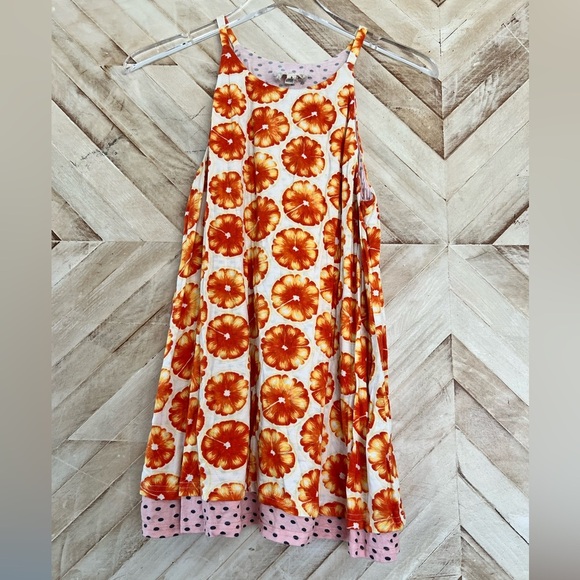 Anthropologie Porridge Women’s Orange Slice High Neck Tank Top Tunic Rare Viral - Picture 3 of 8